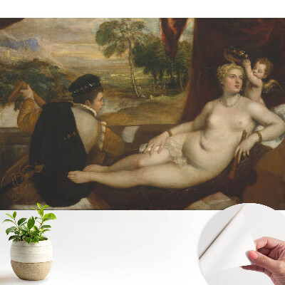 Tablou cu motiv clasic al figurilor într-un peisaj