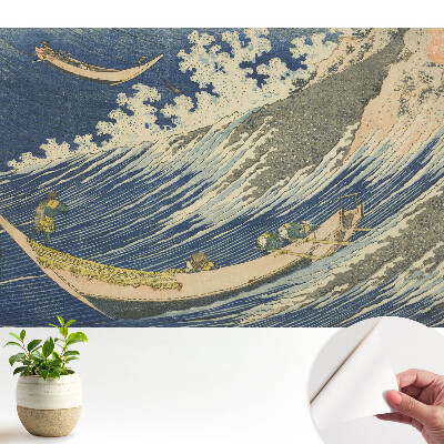 Bărci japoneze pe valuri agitate