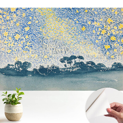 Un cer albastru și galben plin de energie