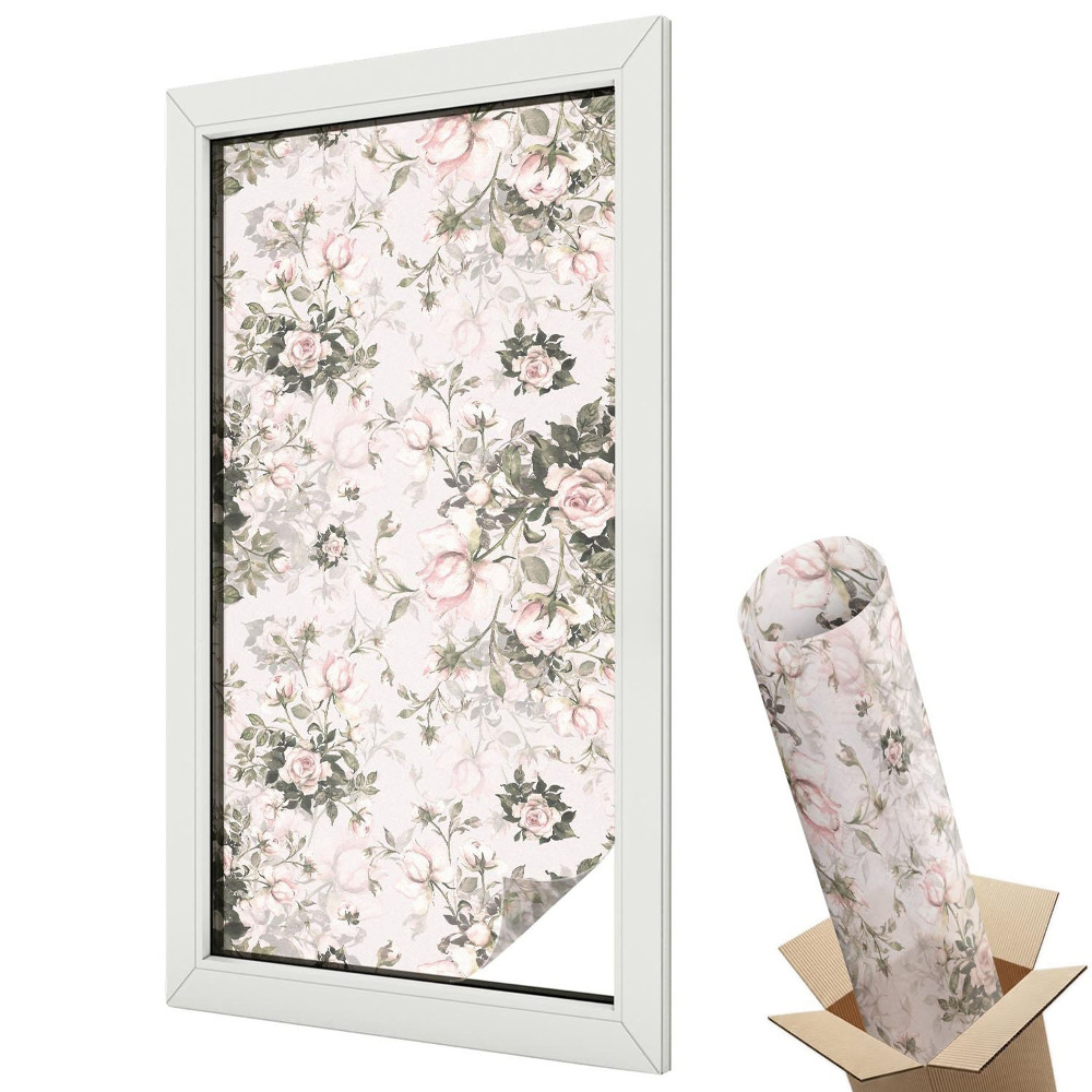 Autocolant geam termopan Frumusețe florală