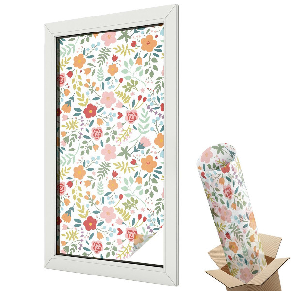 Folie pentru geam Model floral