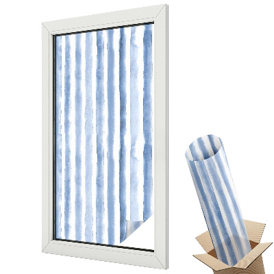 Folie pentru geamuri Dungi albastre