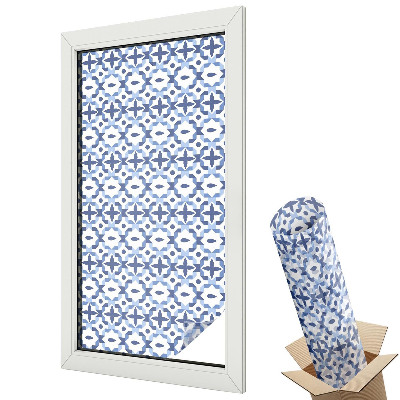 Folie pentru geamuri Mozaic albastru