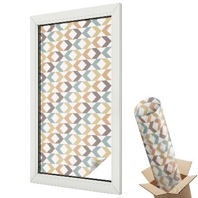 Folie pentru geam Romburi geometrice