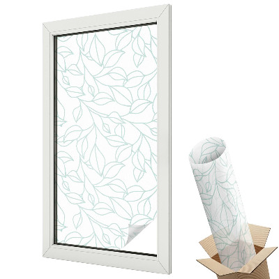 Autocolant geam termopan Frunze delicate