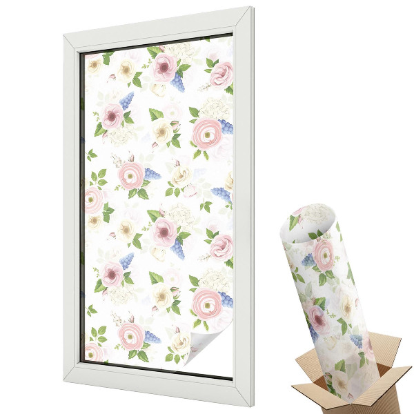 Folie pentru geam Model floral