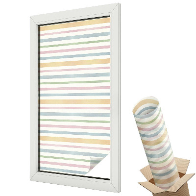 Folie geam protecție solară Dungi pastelate