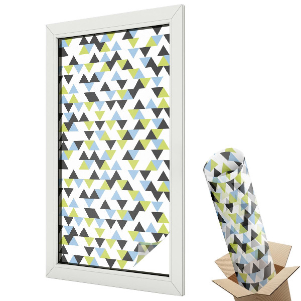Folie geamuri protecție solară Triunghiuri geometrice