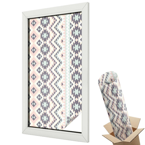 Folie geam protecție solară Geometrie pastelată