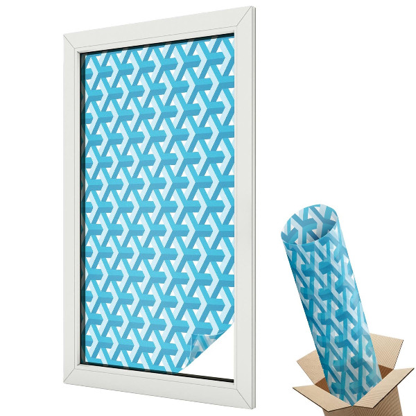 Autocolant geam termopan Cuburi geometrice