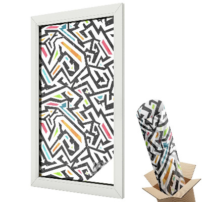 Folie geamuri protecție solară Geometrie abstractă