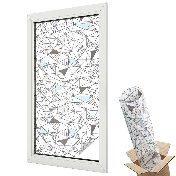 Autocolant geam termopan Forme abstracte