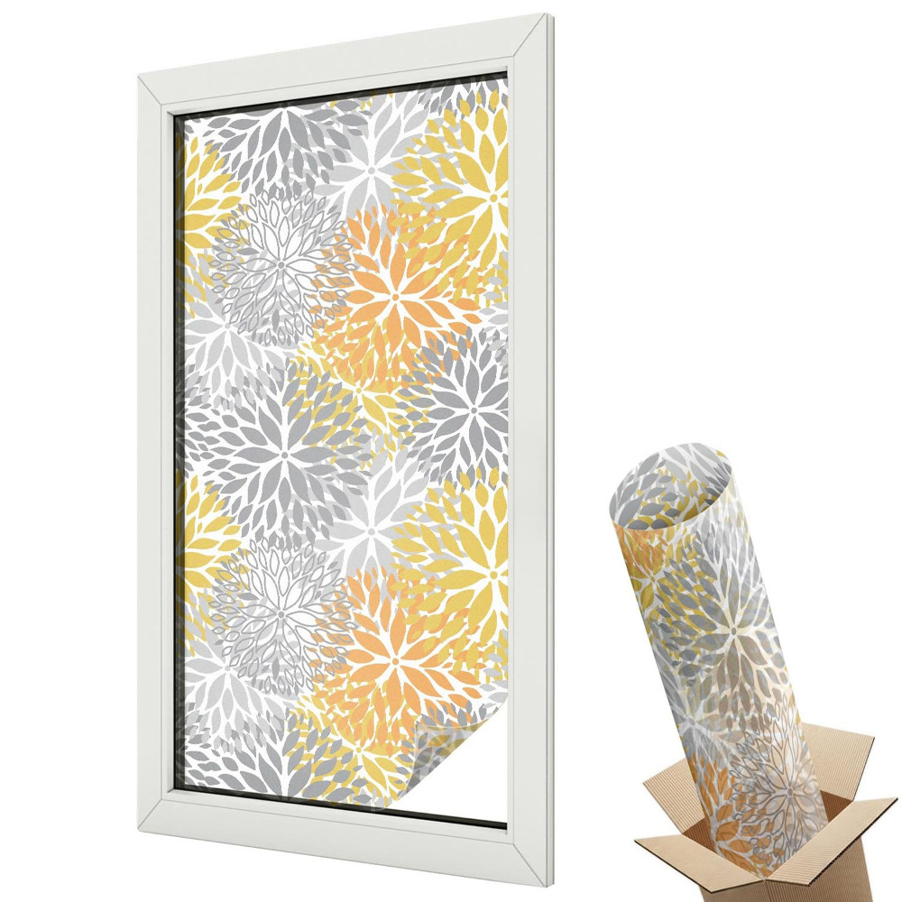 Folie pentru geamuri Flori colorate