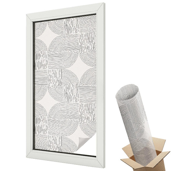 Autocolant geam termopan Simetrie pașnică