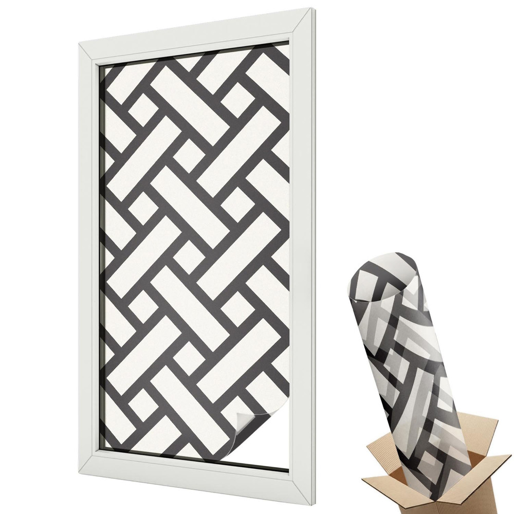 Folie geamuri protecție solară Intercalarea dreptunghiurilor