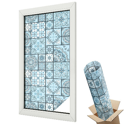 Folie pentru geam Plăci albastre