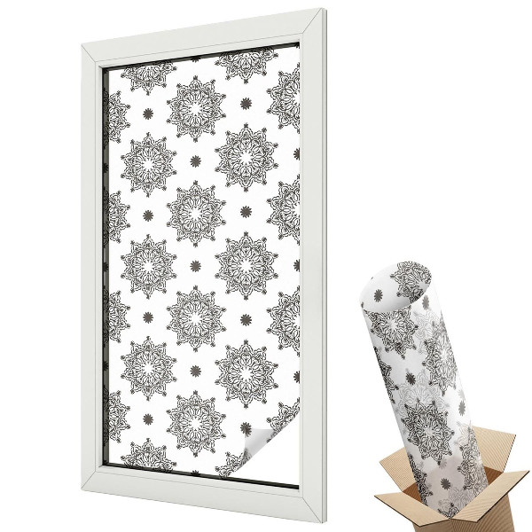 Folie pentru geamuri Rozete clasice