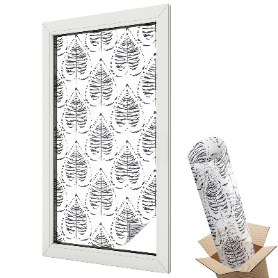 Folie pentru geam Eleganță frunzișoasă