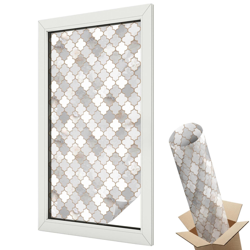 Folie geamuri protecție solară Mozaic geometric