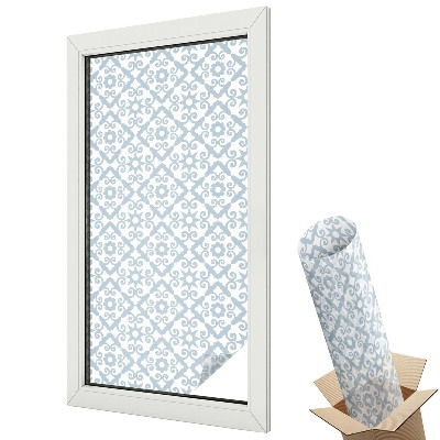 Autocolant geam termopan Ornamente albastre