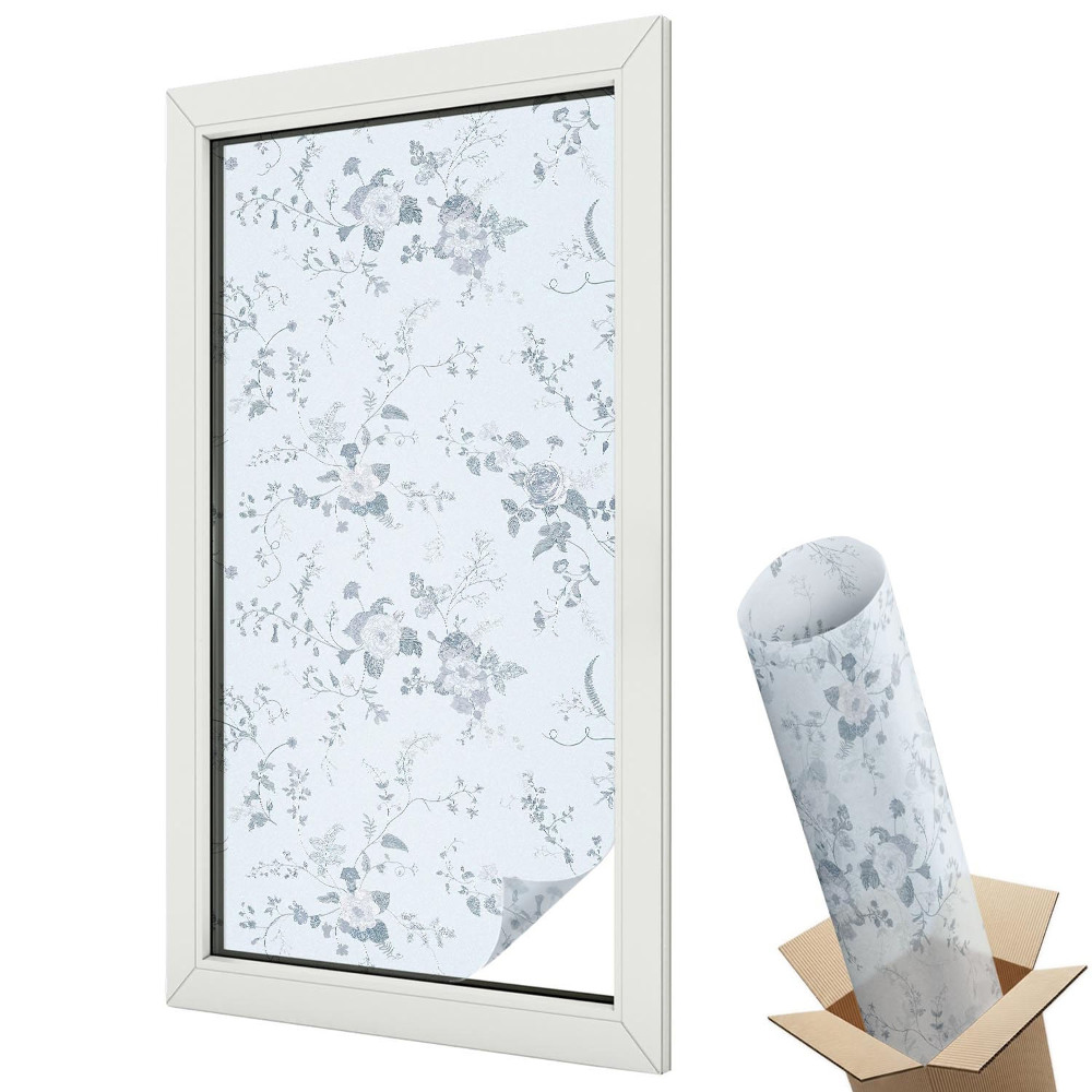 Folie geam protecție solară Flori subtile