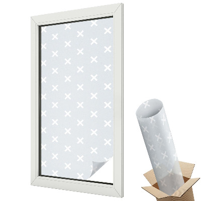 Folie geamuri protecție solară Cruci delicate