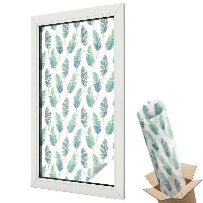 Autocolant geam termopan Frunze tropicale