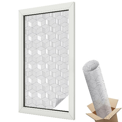 Folie geamuri protecție solară Solide hexagonale