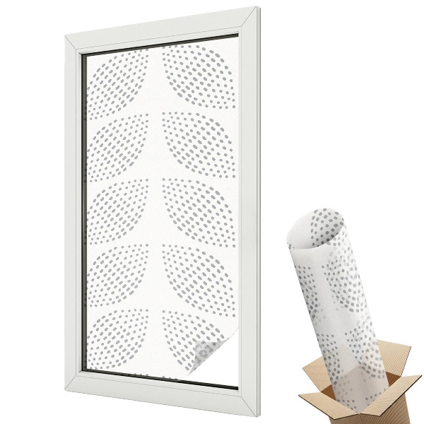 Autocolant geam termopan Frunze punctate