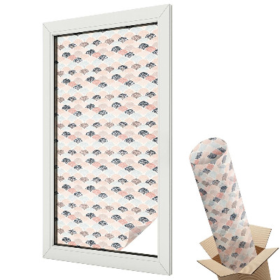 Autocolant geam termopan Model de evantai