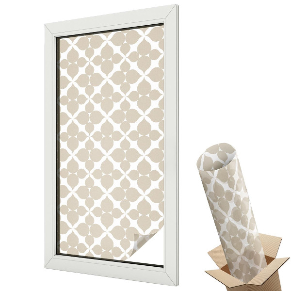 Folie geamuri protecție solară Frunze geometrice