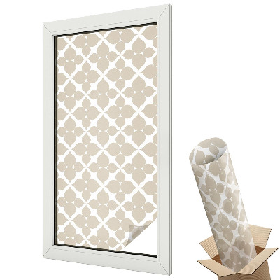 Folie geamuri protecție solară Frunze geometrice