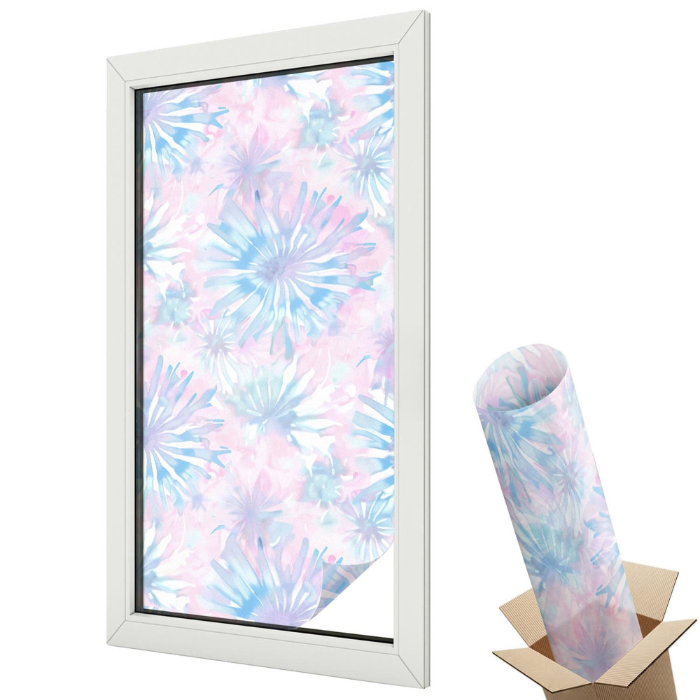 Autocolant geam termopan Acuarele florale