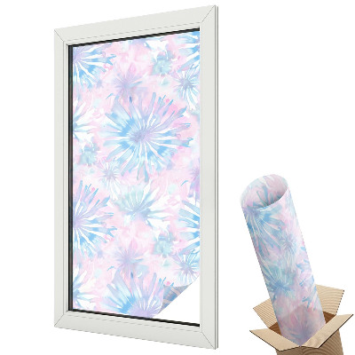 Autocolant geam termopan Acuarele florale