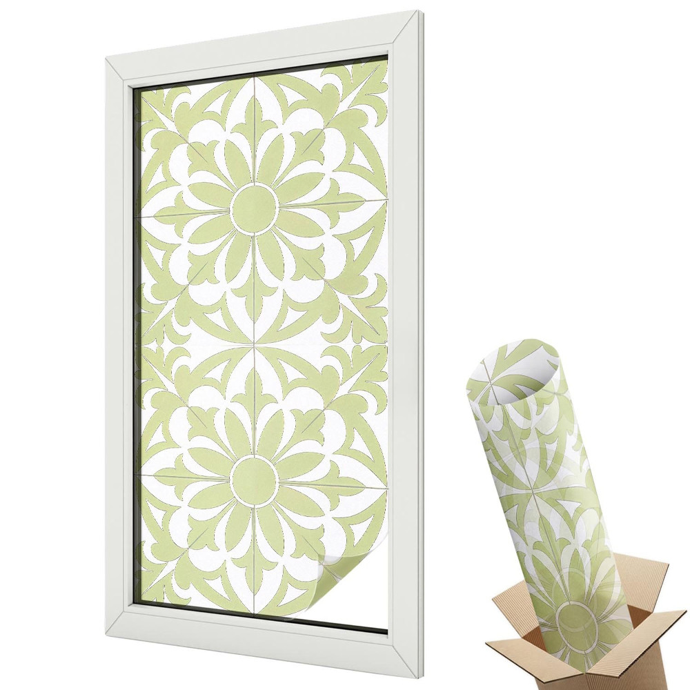 Folie pentru geamuri Ornament verde