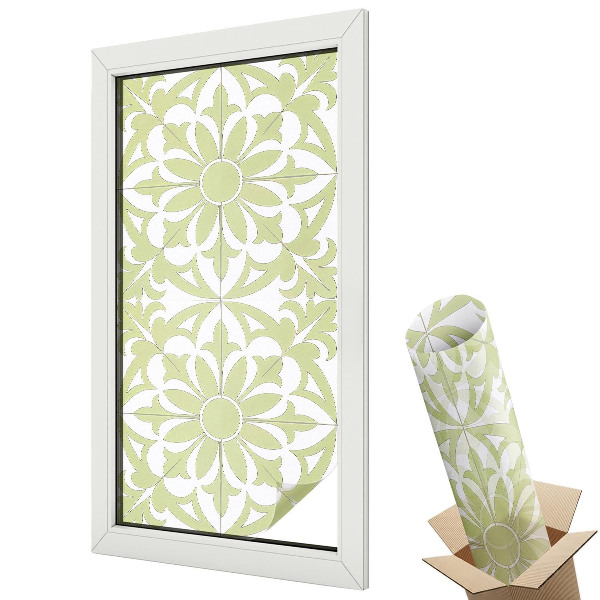 Folie pentru geamuri Ornament verde