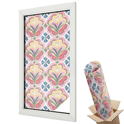 Folie geamuri protecție solară Modele florale