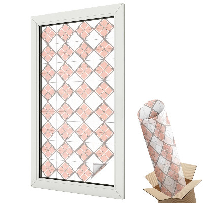 Autocolant geam termopan Romburi geometrice