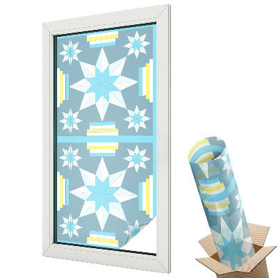 Folie pentru geam Model de stea