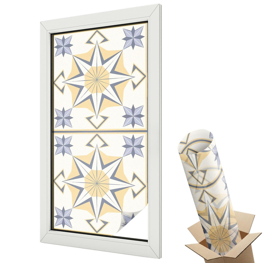 Folie pentru geamuri Stele geometrice