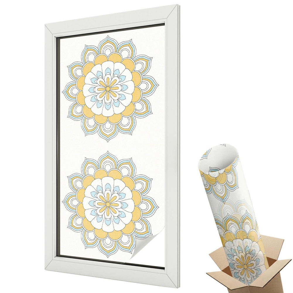 Folie geam protecție solară Mandale colorate