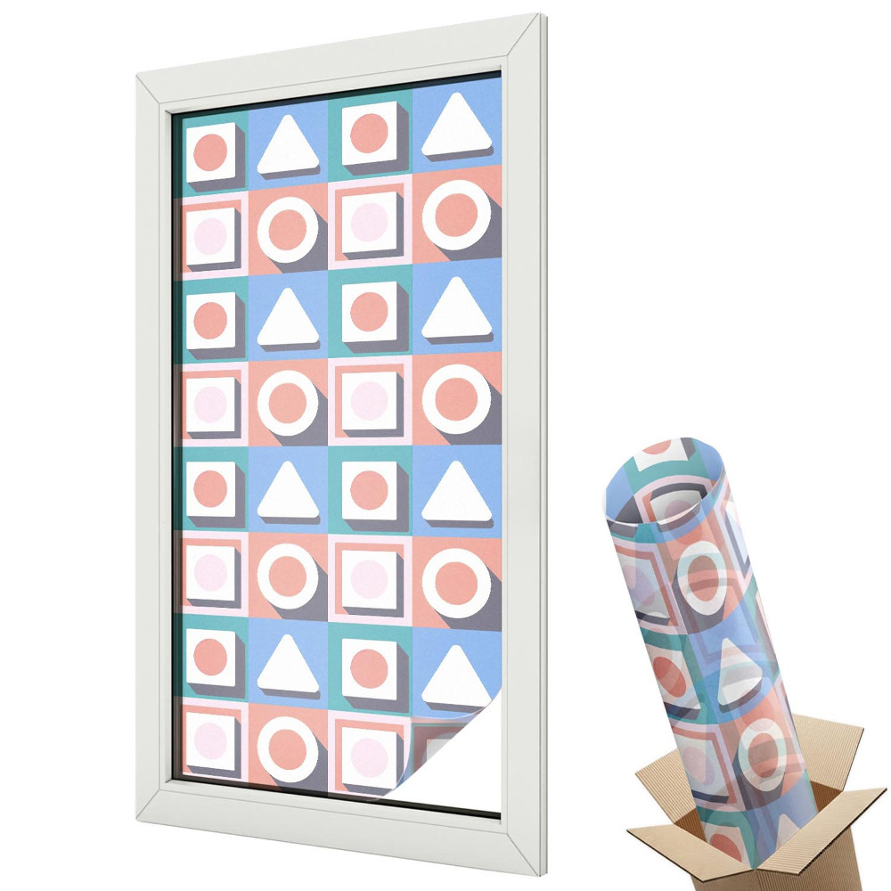 Autocolant geam termopan Modele geometrice