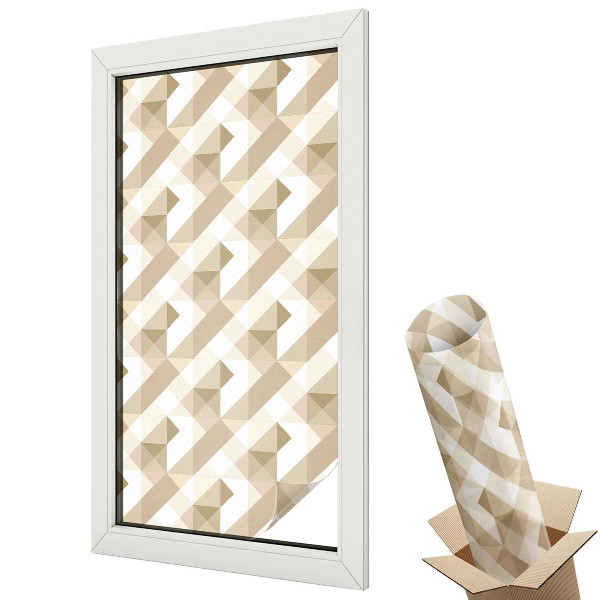 Folie geamuri protecție solară Modele triunghiulare