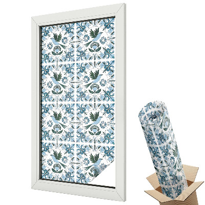 Folie pentru geamuri Flori albastre