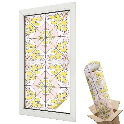 Autocolant geam termopan Flori abstracte