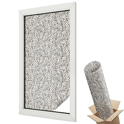 Folie pentru geamuri Frunze de flori