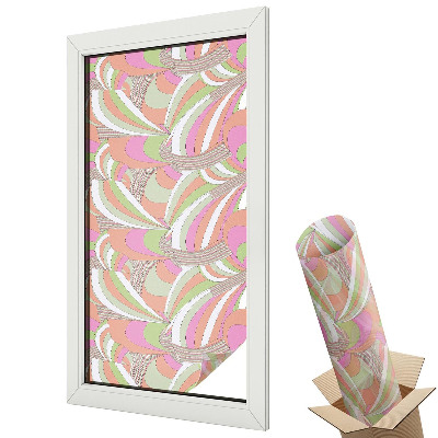 Folie pentru geam Zigzag colorat