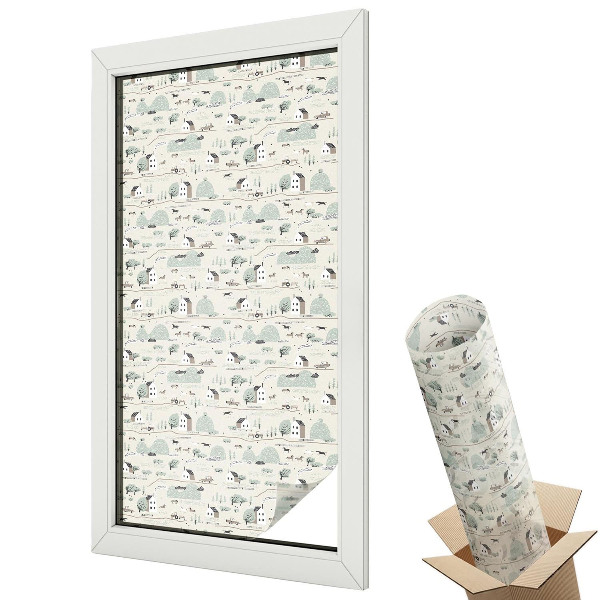 Folie geam protecție solară Un sat idilic