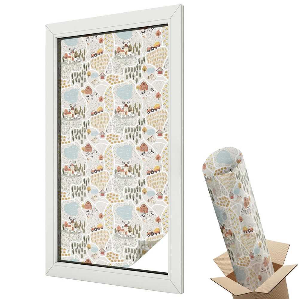 Folie pentru geam Un sat idilic