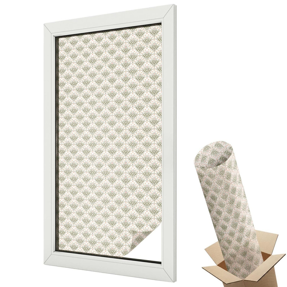 Folie geam protecție solară Ornamente vegetale